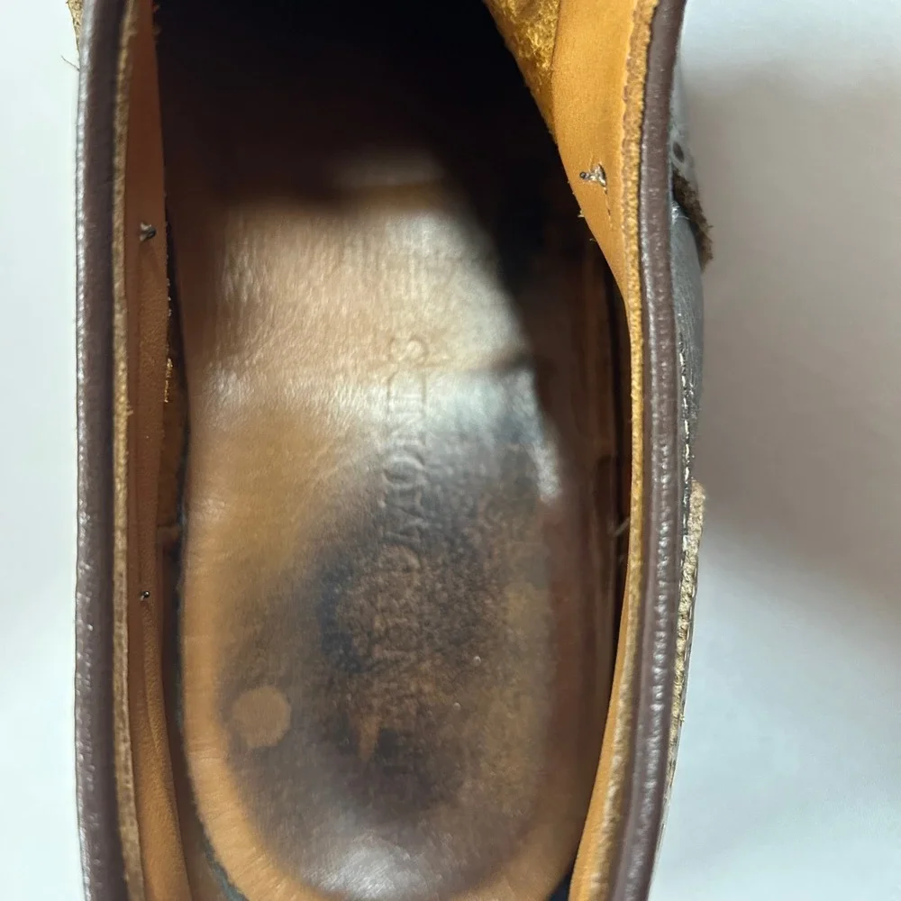 Allen Edmonds Shoes Mens 11.5D Brown Saddle Leather Strandmok Cap-Toe Oxford - Picture 6 of 11